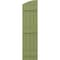 Ekena Millwork Americraft 4-Board (3 Batten) Wood Joined Board-n-Batten Shutters w/Ellipt Top, ARW401BE414X35MGH, PR ARW401BE414X35MGH - alternate 6